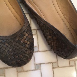 Frye woven leather ballet flats